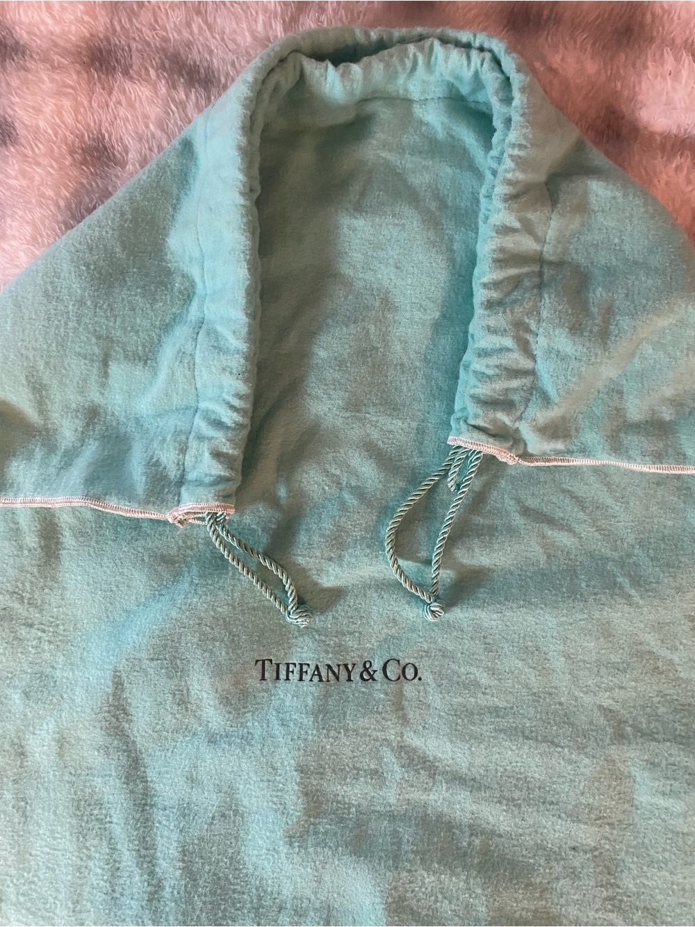 Tiffany & Co. Light Blue Drawstring Dust bag - Picture 4 of 5